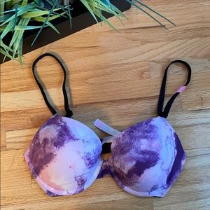 Victoria Secret PINK purple pink tie-dye bra